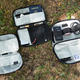 From left to right: the MTW Tech Organizer Mini, the MTC Tech Organizer, and the MTW Battery Organizer.